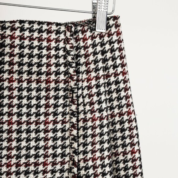 Miu Miu 2006 Red/Black Pleated Checkered Mini Skirt - Picture 3 of 8